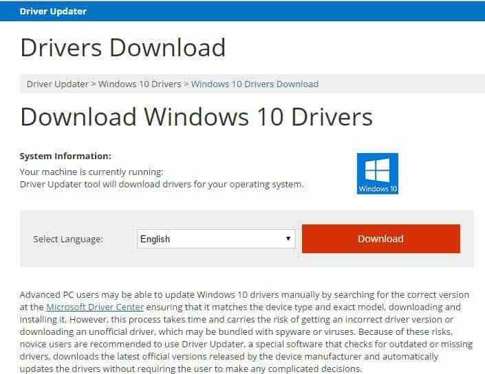 emachine driver updates windows 10